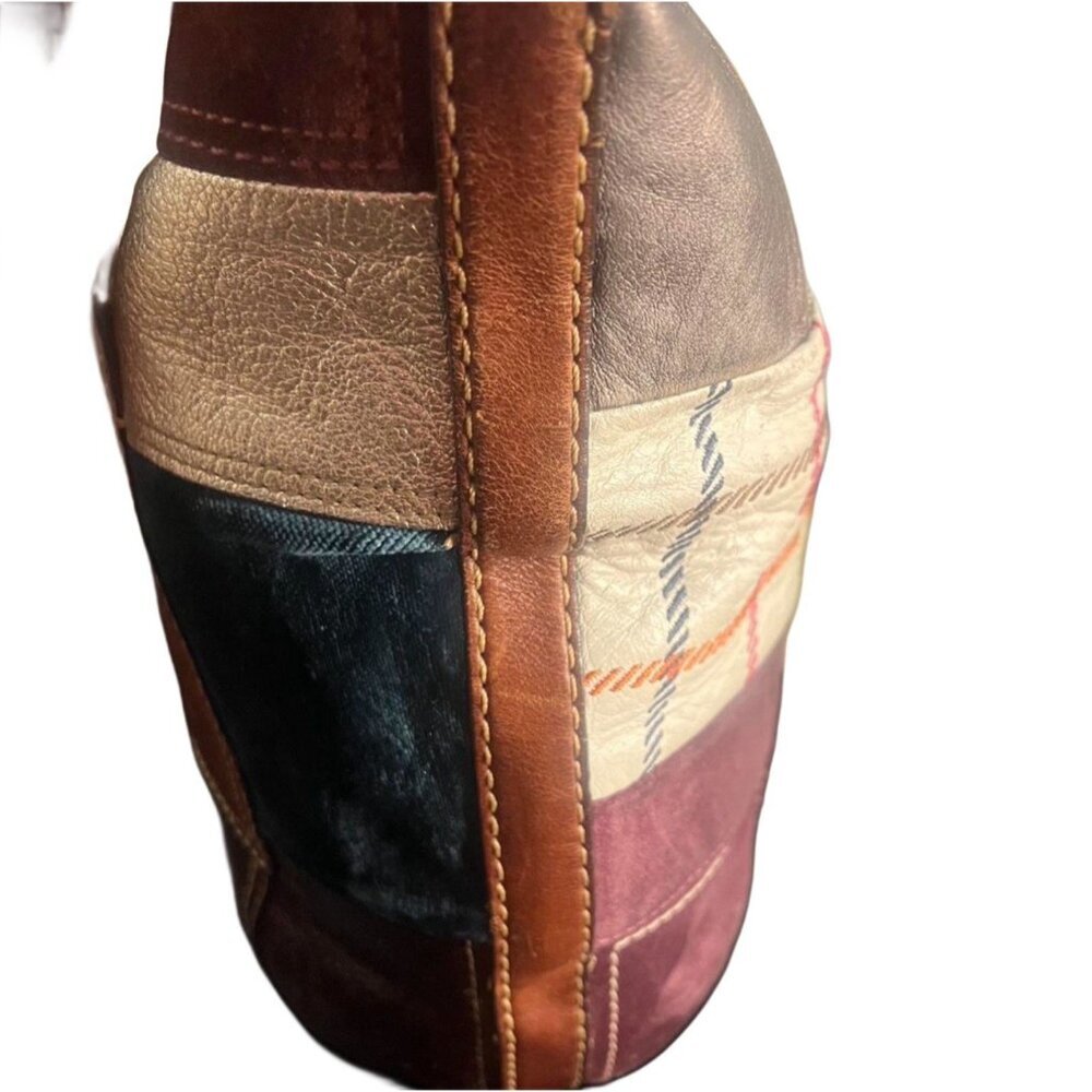 Coach Bleeker Multicolor Patchwork Leather Suede … - image 5